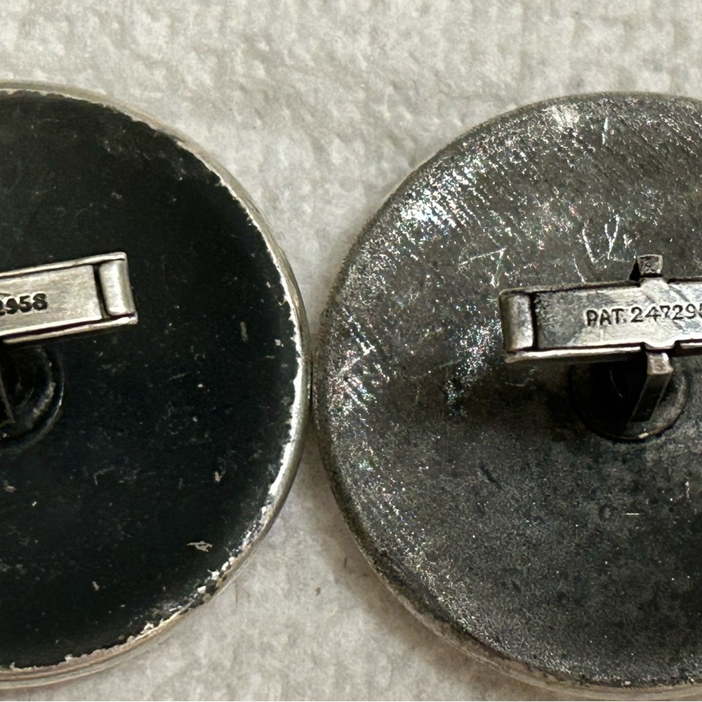 Devil Satan Sterling Silver Cufflinks Stamped . P… - image 7